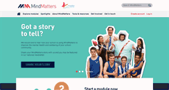 Desktop Screenshot of mindmatters.edu.au